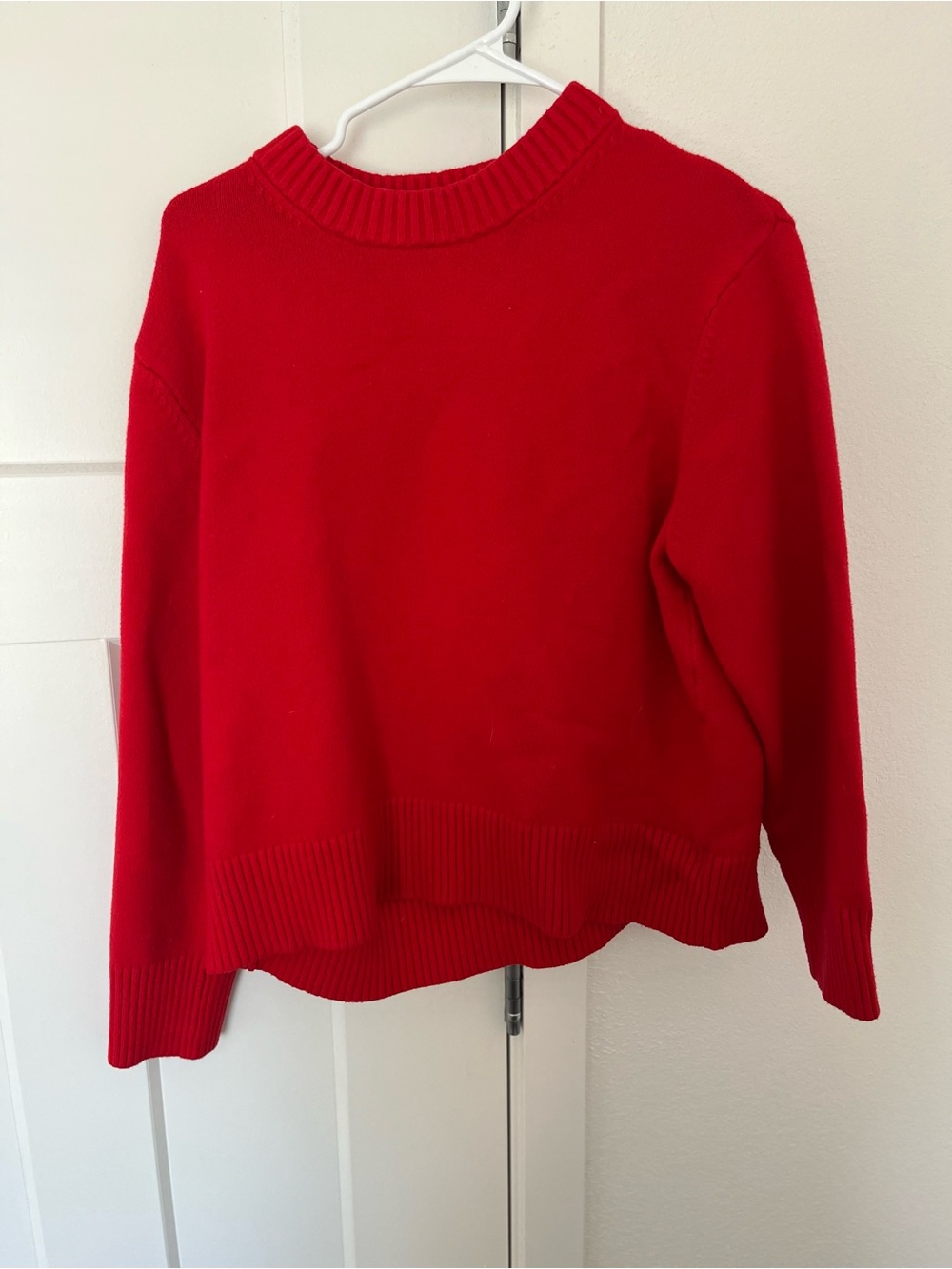 A New Day Womens Red Crewneck Sweater